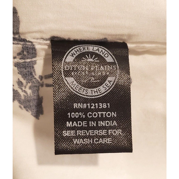 Ditch Plains by Ricky Singh Shirt Button Up Short Sleeve Flamingos Men's Small - Picture 4 of 4